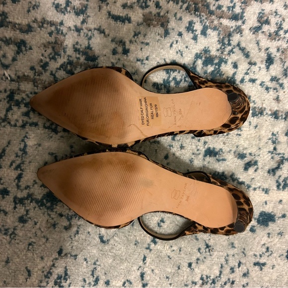 Ann Taylor Calf Hair - leopard print mules - Picture 3 of 4